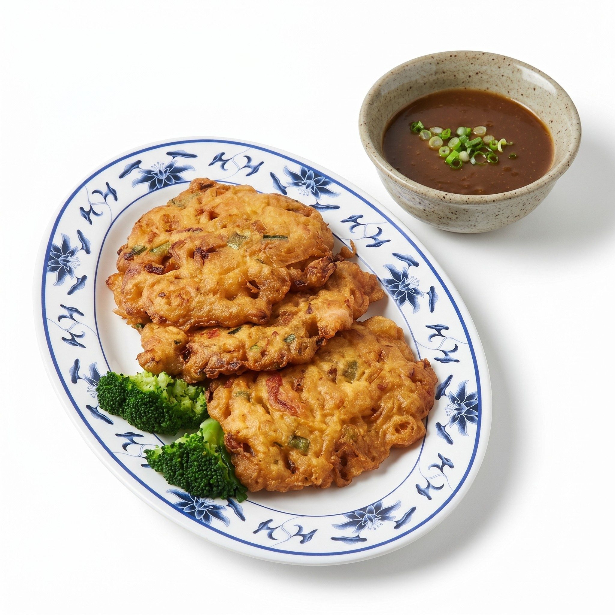 Combination Egg Foo Young.