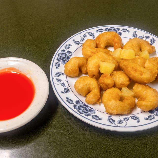 D11. Sweet & Sour Shrimp Combination.